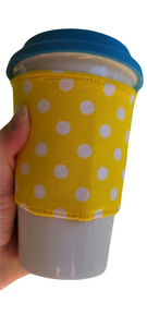 Coffee/Tea Cozy - Yellow Polka Dot